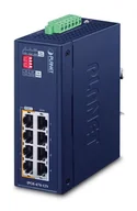 Pozostałe akcesoria sieciowe - PLANET IP30 Industrial 4-port Gigabit Ethernet (10/100/1000) Obsługa PoE Niebieski - miniaturka - grafika 1