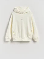 Bluzy dla chłopców - Reserved - Bluza z kapturem - złamana biel - miniaturka - grafika 1