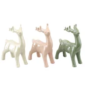 Ozdoby bożonarodzeniowe - Figurka ceramiczna Jeleń 14 x 7,2 x 19,2 cm mix - miniaturka - grafika 1