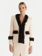 Marynarki i żakiety damskie - Babylon Marynarka S00750 Écru Regular Fit - miniaturka - grafika 1