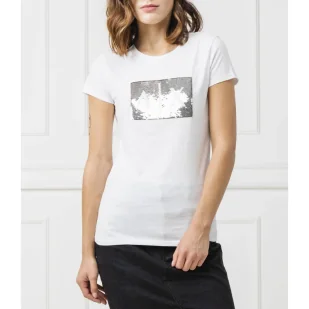 Armani Exchange T-shirt | Slim Fit - Koszulki i topy damskie - miniaturka - grafika 1