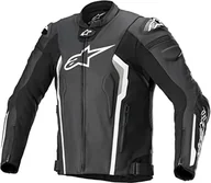 Odzież motocyklowa - Alpinestars Missile V2 motocyklowa kurtka skórzana, czarna/biała, 52 - miniaturka - grafika 1