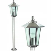 Lampy ogrodowe - Volteno OPR.ogrodowa stojąca JUPITER słupek 80cm 1xE27 chrom stal nierdzewna (6) - miniaturka - grafika 1