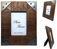 Ramki na zdjęcia - Drewniana ramka na zdjęcia 10x15 cm vintage drewno mango - miniaturka - grafika 1