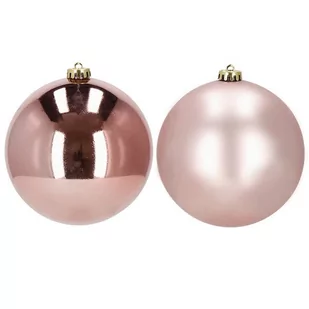 Bombki choinkowe 2 szt. zawieszki na choinkę ozdoby świąteczne 15 cm rose gold - Bombki - miniaturka - grafika 1