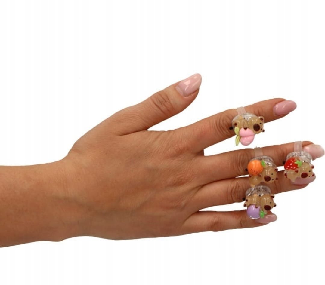 Pierścionek LED Kapibara dla Dzieci