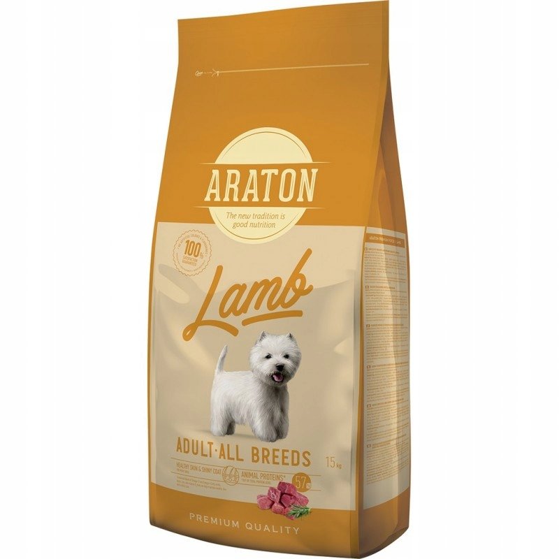 ARATON LAMB SUCHA KARMA Z JAGNIĘCINĄ DLA PSÓW 15kg