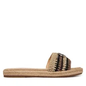 Espadryle damskie - Klapki Guess FLJKLI FAB03 Beżowy - miniaturka - grafika 1