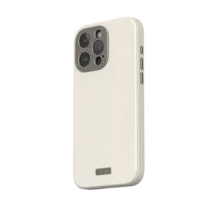 Moshi Napa MagSafe - Skórzane etui iPhone 15 Pro Max (Eggnog White) - Pozostałe akcesoria do telefonów - miniaturka - grafika 2