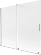 Parawany nawannowe - Mexen Velar parawan nawannowy 2-skrzydłowy rozsuwany 180 x 150 cm, szron, nikiel szczotkowany - 896-180-000-31-97 - miniaturka - grafika 1
