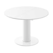 Stoły - Stół rozkładany SOLO LUX Biały MAT/HG - miniaturka - grafika 1