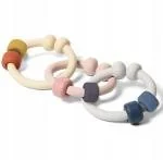 Gryzaki dla dzieci - BABYONO BABYONO Gryzak silikonowy zabawka edukacyjna LINK 1471, 3 m+ - miniaturka - grafika 1