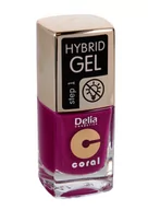 Lakiery hybrydowe - Delia Cosmetics Coral Hybrid Gel Emalia do paznokci nr 47 11ml - miniaturka - grafika 1