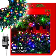Pozostałe oświetlenie - Sople Kurtyna Świetlna Lampki 8 Trybów 300 LED XXL ISO TRADE - miniaturka - grafika 1