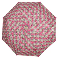 Parasole - Parasol damski Perletii Green Tulips automatyczny składany wzór tulipany - miniaturka - grafika 1