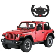 Zabawki zdalnie sterowane - Jeep Wrangler JL R/C skala 1:14 Rastar 79400 samochód sterowany czerwony - miniaturka - grafika 1