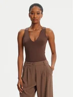 Body - BARDOT Body Fina Low Cut 60038TB Brązowy Slim Fit - miniaturka - grafika 1