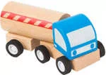 Samochody i pojazdy dla dzieci - Small Foot Drewniana ciężarówka niebieska - miniaturka - grafika 1