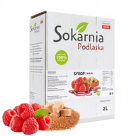 Syropy i koncentraty owocowe - SYROP MALINOWY 2l 100% Do Wody Deserów Budyniu Lodów Unikalny Smak Malin - miniaturka - grafika 1