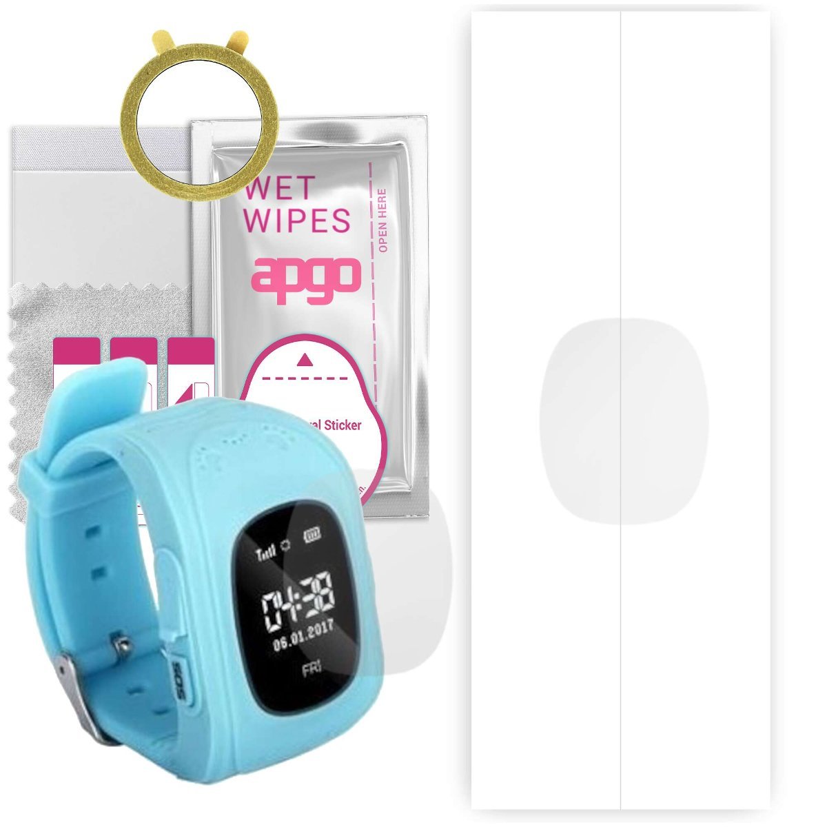 1x Folia hydrożelowa do Lark Easykid - apgo Smartwatch Hydrogel Protection Ochrona na ekran smartwatcha