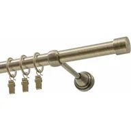 Karnisze - Karnisz DECASTYL Luna z kółkami Pojedynczy 160 cm Mosiądz antyczny - miniaturka - grafika 1