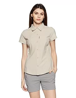 Koszulki i topy damskie - Columbia Bluzka damska Silver Ridge Koszulka z krótkim rękawem, beżowy, XS 886108857827 - grafika 1