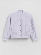 Kurtki i płaszcze dla dziewczynek - Reserved - Kurtka bomberka - lawendowy - miniaturka - grafika 1