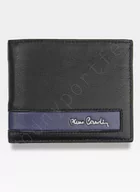 Portfele - Pierre Cardin, Portfel skórzany męski, Blue Mirror, Tilak26 8824, niebieski, ochrona RFID, mały - miniaturka - grafika 1