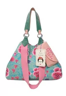Torebki damskie - Fritzi aus Preussen Fritzi x Frida Kahlo Izzy Medium Canvas Flower Green Shopper, Flower Green - miniaturka - grafika 1