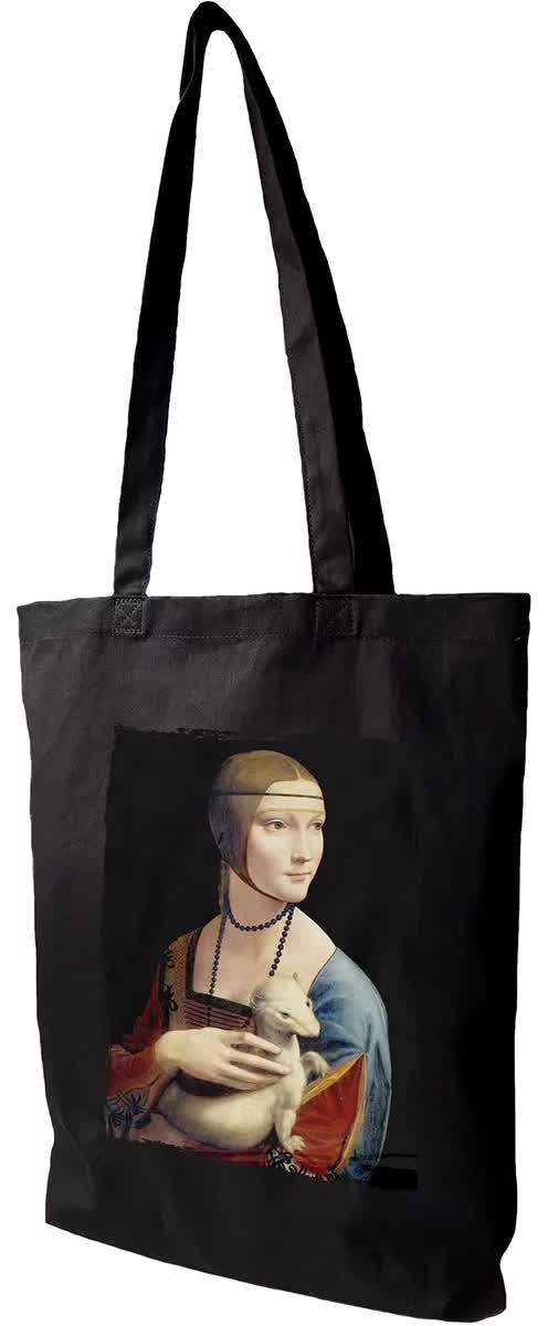 Torba bawełniana Dama z gronostajem Leonardo da Vinci