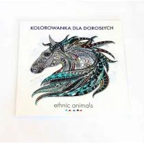 Ethnic animals. Kolorowanka dla dorosłych - Poradniki hobbystyczne - miniaturka - grafika 1