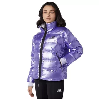 Kurtki damskie - New Balance Athletics Winterized Short Jacket WJ13509AAG damska kurtka fioletowa - grafika 1