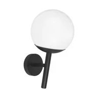 Lampy ogrodowe - Kinkiet Zewnętrzny Oprawa Ogrodowa Kula V-Tac E27W Górę Czarny Mat Vt-1224 3 Lata Gwarancji - miniaturka - grafika 1