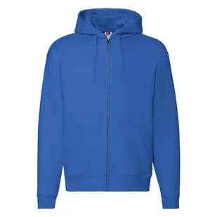 Bluza męska rozpinana z kapturem Premium Fruit of the Loom - Niebieski XXL - Bluzy męskie - miniaturka - grafika 1