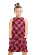 Sukienki - Desigual Dziewczęca sukienka casualowa Carmela, czerwony, 4 Lata - miniaturka - grafika 1