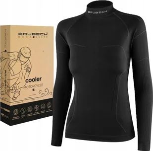 Brubeck LS1657W Bluza damska COOLER czarny XL - Bluzy damskie - miniaturka - grafika 1