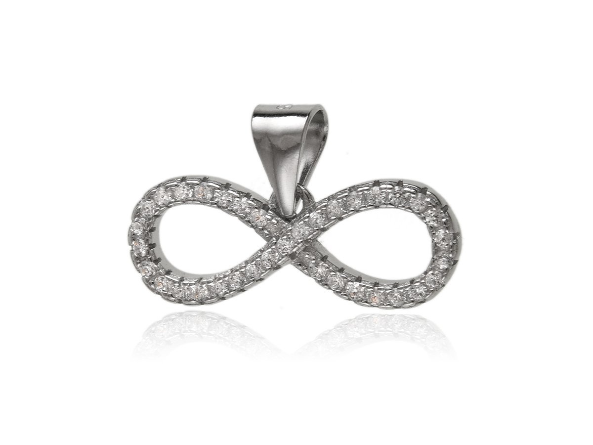 Wisiorek srebrny Nieskończoność ósemka w0591
