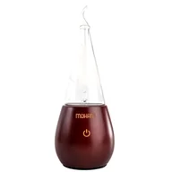 Inhalatory i akcesoria - Mohani Nebulizator - dyfuzor olejków eterycznych - ciemne drewno, szklany stożek - miniaturka - grafika 1