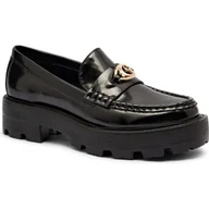 Półbuty damskie - Guess Loafersy YANIKA z dodatkiem skóry - miniaturka - grafika 1