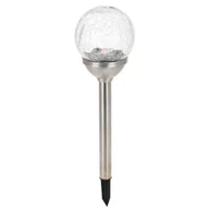 Lampy ogrodowe - Lampa solarna PROGARDEN, srebrna, 1 szt. - miniaturka - grafika 1