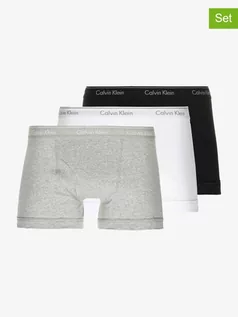 Majtki męskie - CALVIN KLEIN UNDERWEAR Bokserki (3 pary) w kolorze białym, czarnym i jasnoszarym - grafika 1