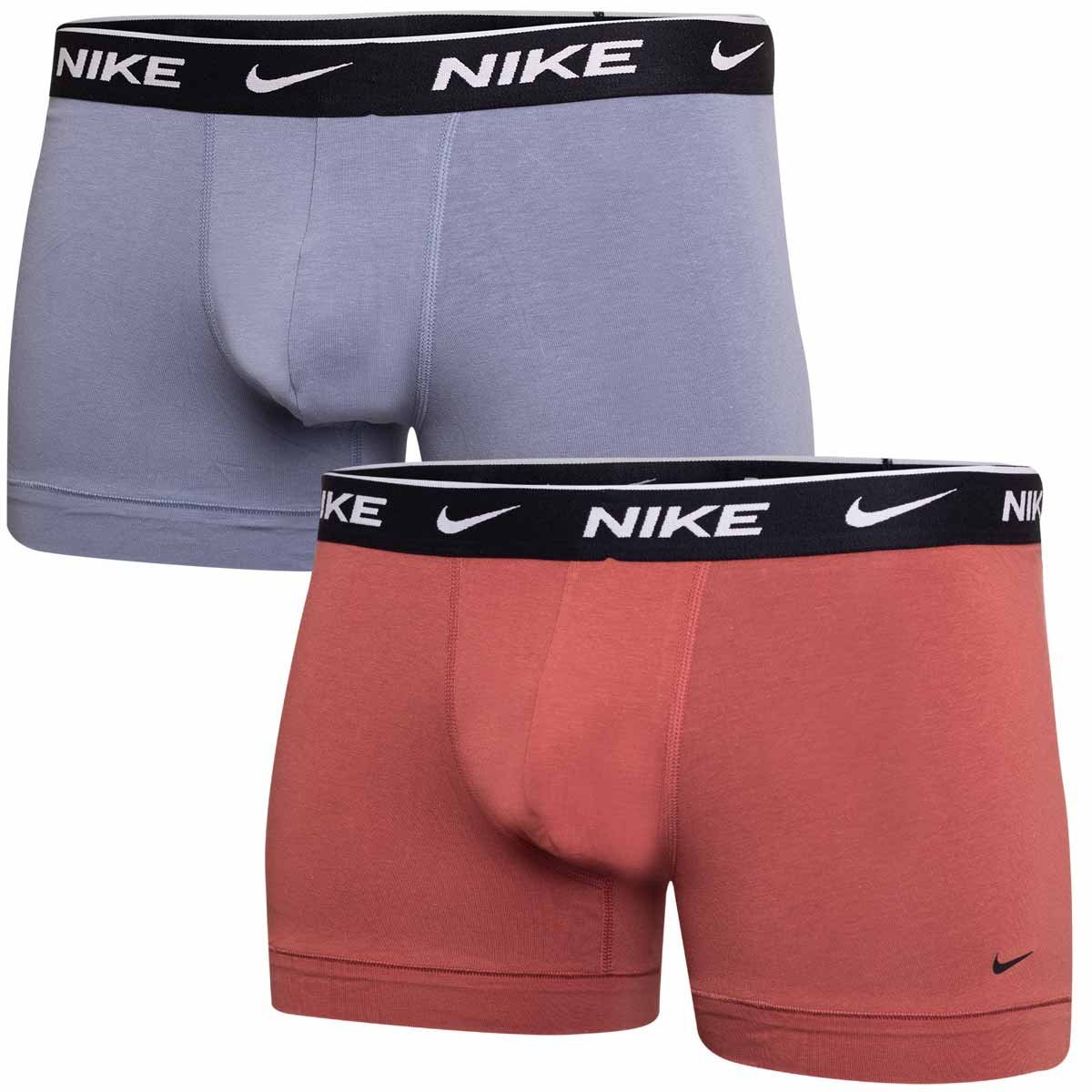 Nike Bokserki Męskie Trunk 2Pk Niebieskie / Ceglane 0000Ke1085 5I6 L