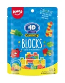 Żelki - ŻELKI KLOCKI DO BUDOWANIA 4D GUMMY BLOCKS 100G - miniaturka - grafika 1