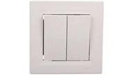 Wyłączniki światła i elektryczne - Schneider Asfora łącznik schodowy podtynkowy podwójny kremowy EPH0600123 - miniaturka - grafika 1