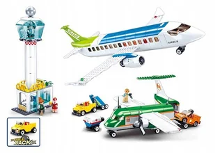 Klocki SLUBAN Lotnisko Samolot 731 Elementów zabawka prezent upominek - Klocki Klocki SLUBAN Lotnisko Samolot 731 Elementów zabawka prezent upominek - Klocki - miniaturka - grafika 1