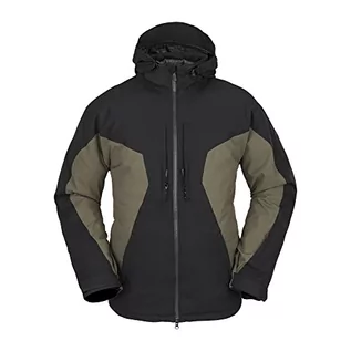 Kurtki męskie - Volcom Męska kurtka Quad Angle 2 l Tds Jacket, ciemny teak, XL, Ciemny teak, XL - grafika 1