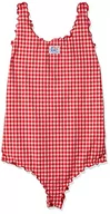 Stroje kąpielowe - Tommy Hilfiger Dziewczęcy kostium kąpielowy, Primary Red And White Gingham, 14 Lata - miniaturka - grafika 1