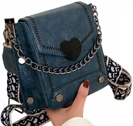 Torebki damskie - Damska Torebka Listonoszka Skórzana Mała Retro - miniaturka - grafika 1