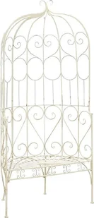 Elior Klasyczna ławka ogrodowa Yarona - biała - Ławki ogrodowe - miniaturka - grafika 1