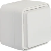 Gniazdka elektryczne - Berker W.1 Berker Gniazdo SCHUKO 2P+Z z przysłonami styków, kompletne, IP55, biały - miniaturka - grafika 1